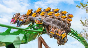 Mandrill Mayhem ride at Chessington World of Adventures